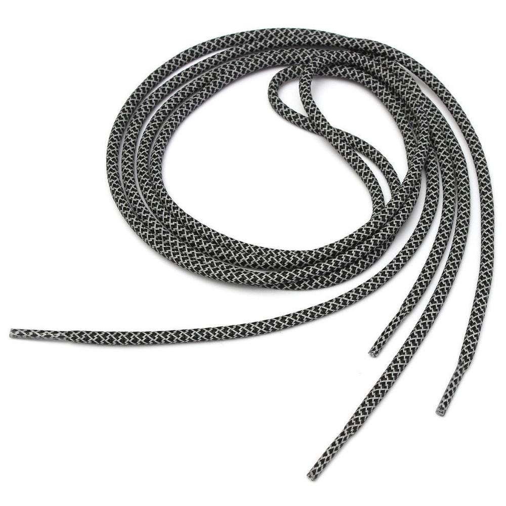 3M Reflective 49" inch Black Round Rope Shoelaces - Picture 2 of 4